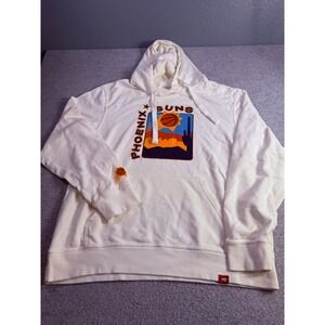 Sportiqe Phoenix Suns Hoodie Cream Off White Graphic Sweatshirt XXL NBA Mens